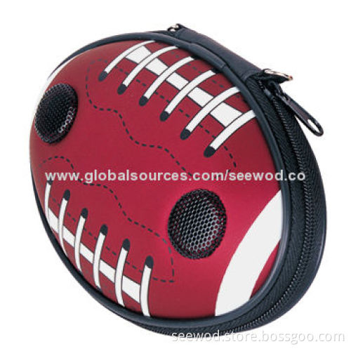 Portable football speaker case
